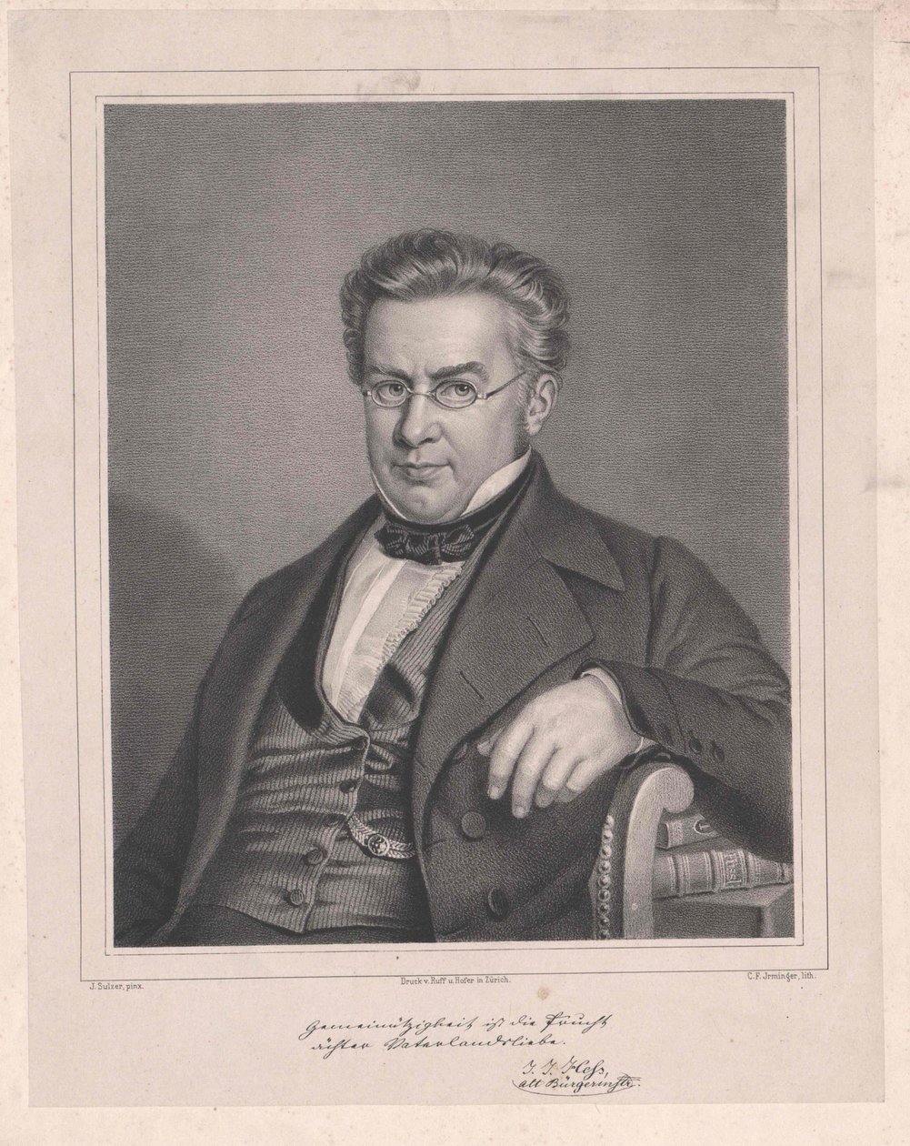 Johann Jakob Hess av Artist Unknown