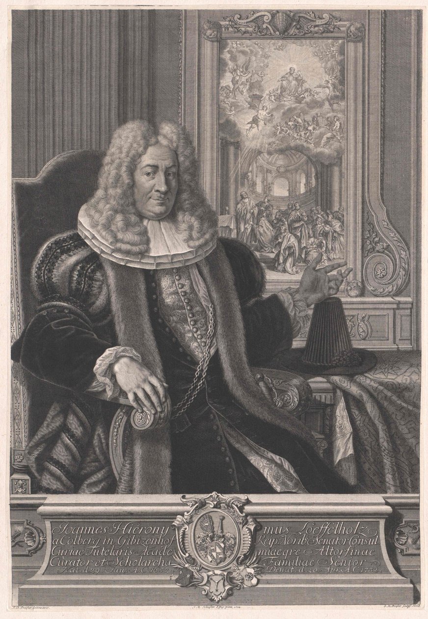 Johann Jerome Loeffelholz av Colberg av Artist Unknown