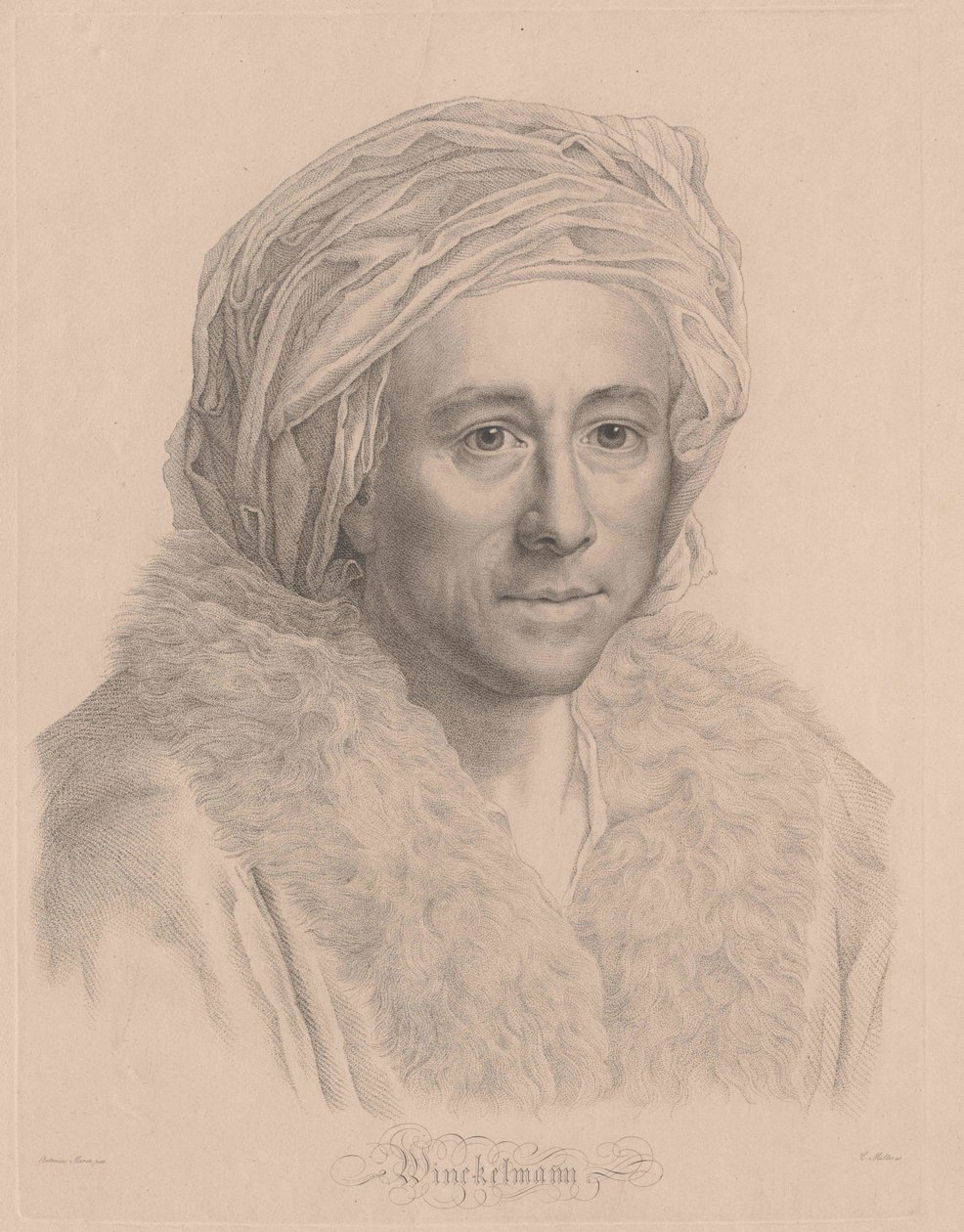 Johann Joachim Winckelmann av Artist Unknown