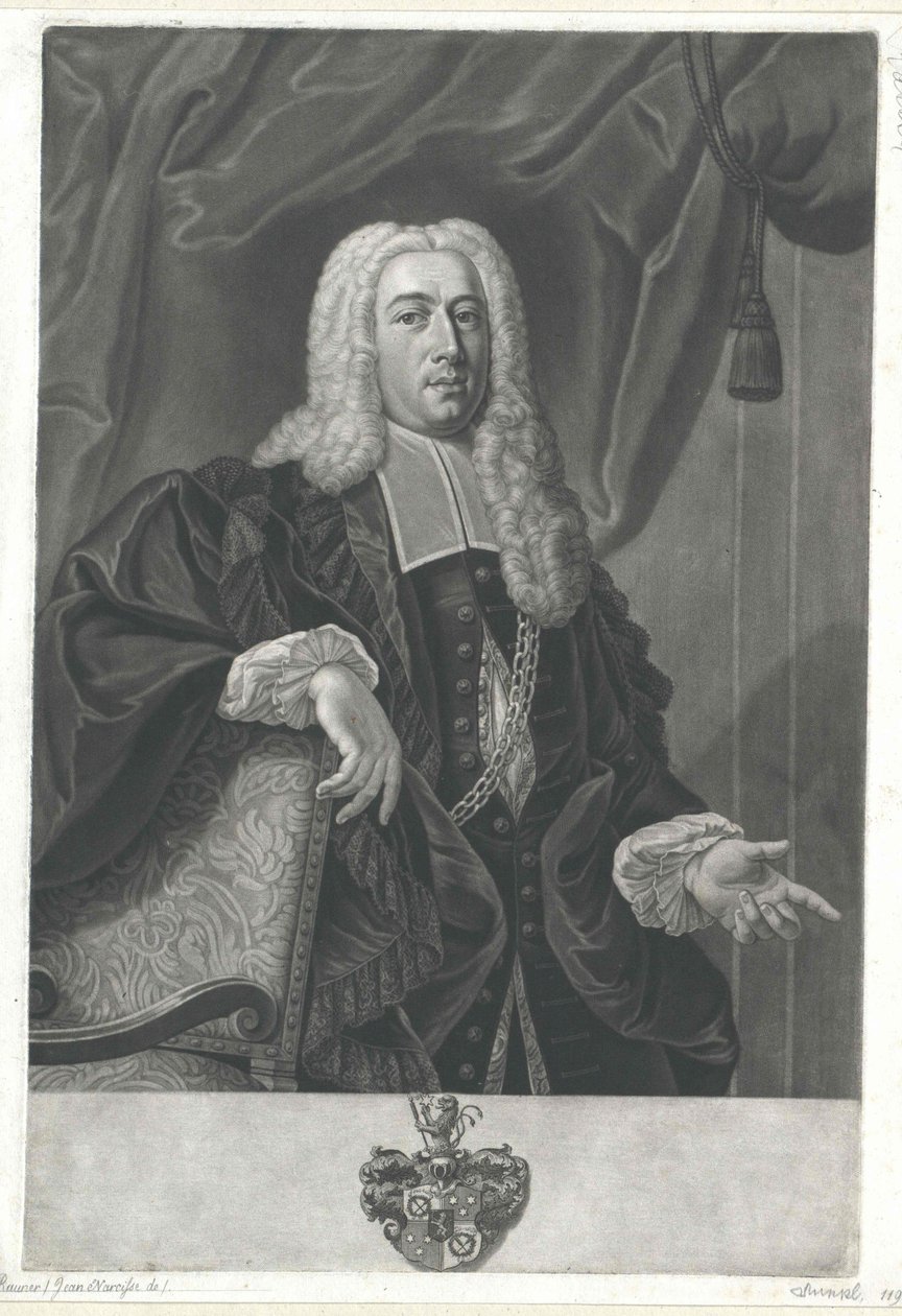 Johann Narciss Rauner av Artist Unknown