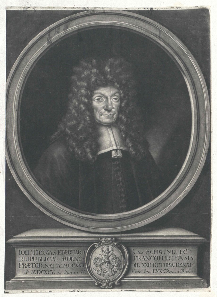 Johann Thomas Eberhard av Artist Unknown