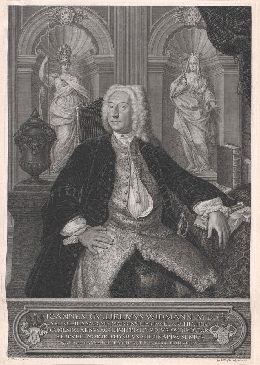 Johann Wilhelm Widmann av Artist Unknown