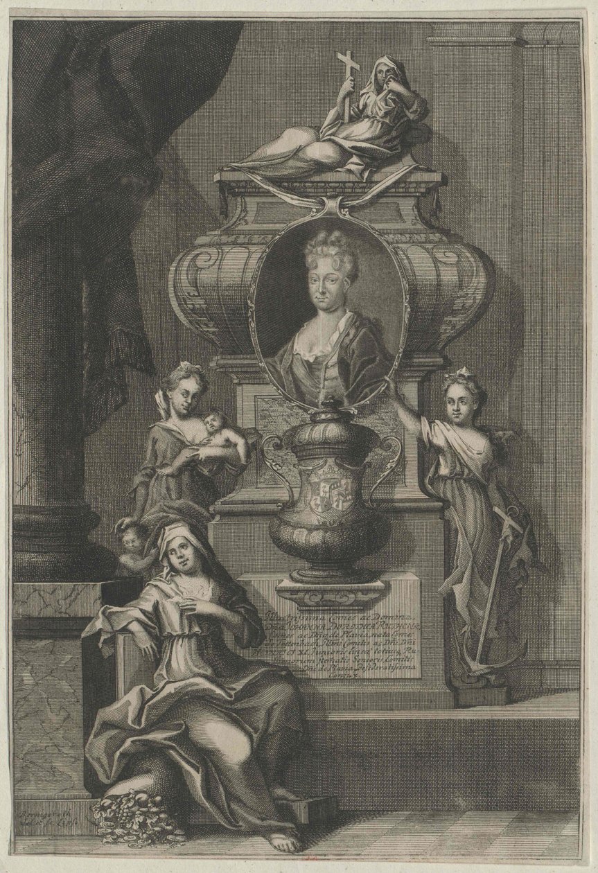 Johanna Dorothea grevinna Tattenbach-Geilsdorf av Artist Unknown