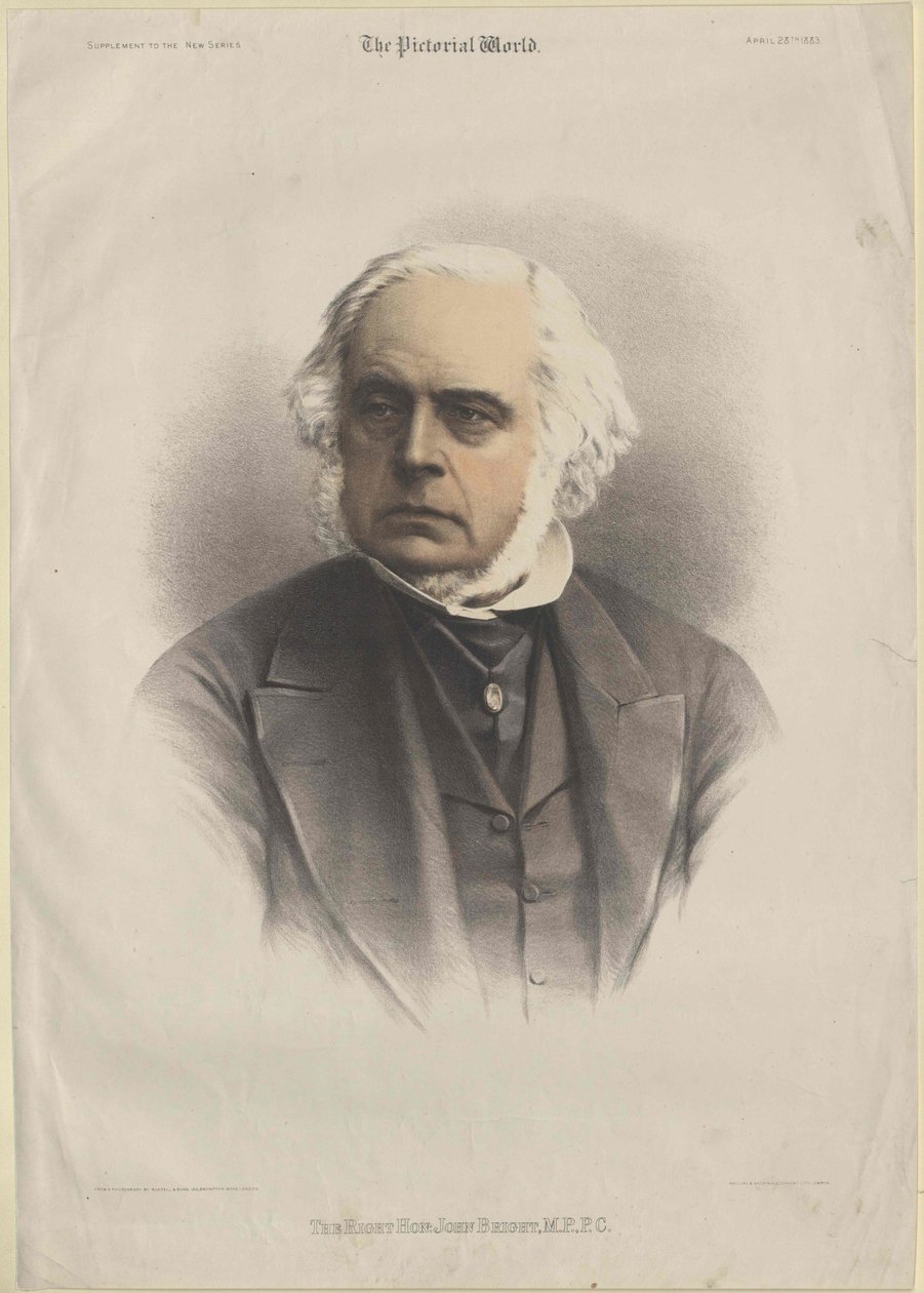 John Bright (tryck) av Artist Unknown