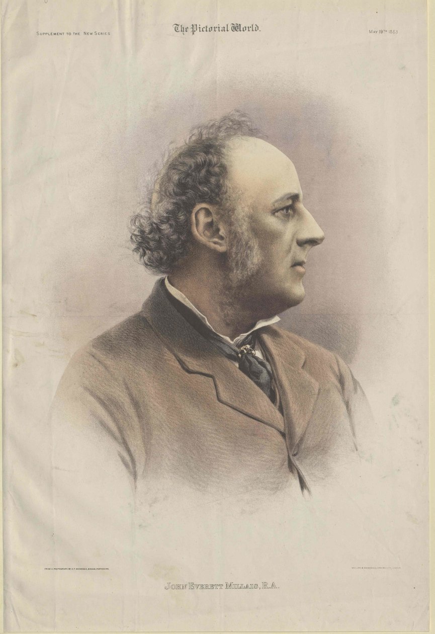 John Everett Millais (tryck) av Artist Unknown