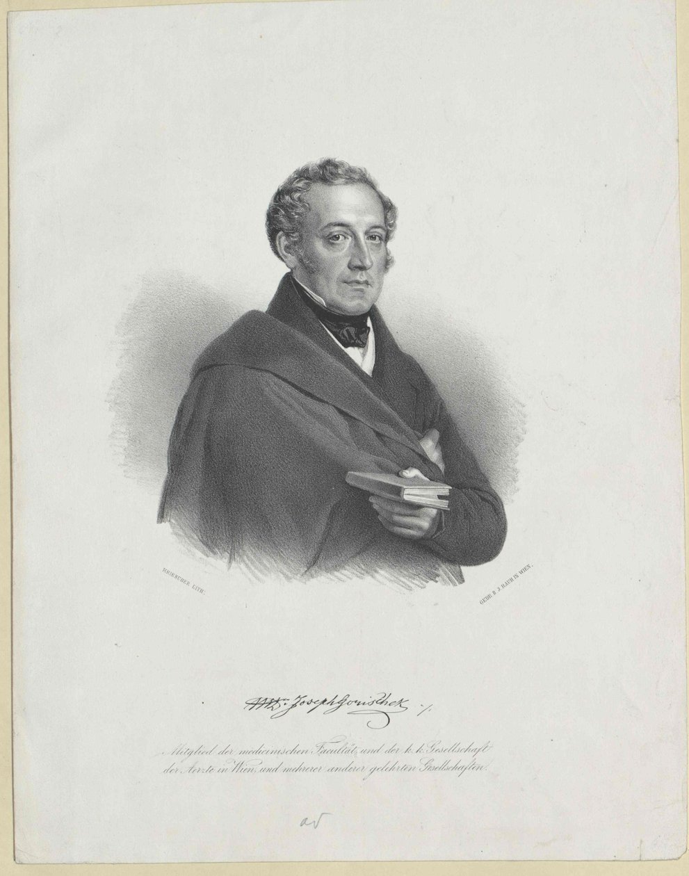 Joseph Gorischek (tryck) av Artist Unknown