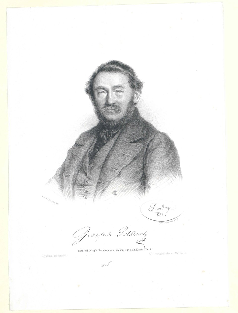 Joseph Petzval av Artist Unknown