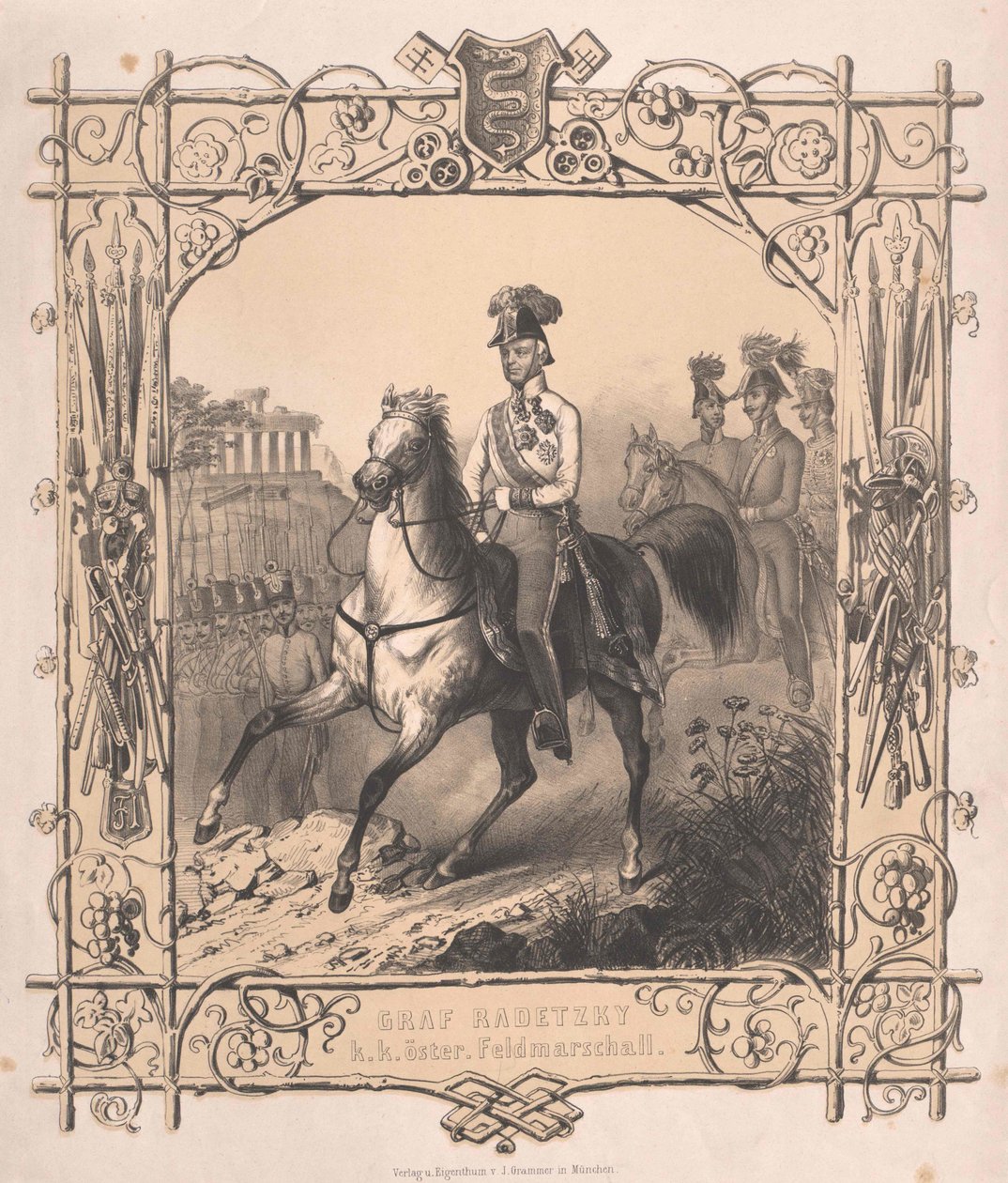 Joseph greve Radetzky av Radetz av Artist Unknown
