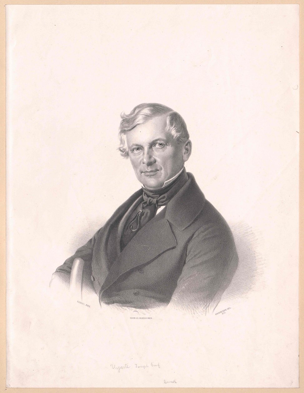 Joseph count Ugarte (tryck) av Artist Unknown