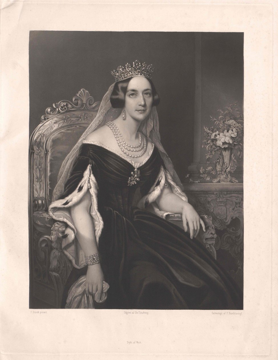 Josephine prinsessan Leuchtenberg av Artist Unknown