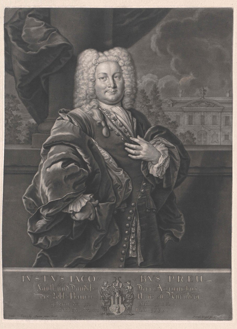 Justus Jacob Preu av Artist Unknown