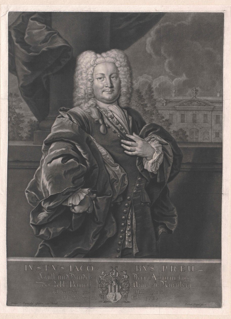 Justus Jacob Preu av Artist Unknown