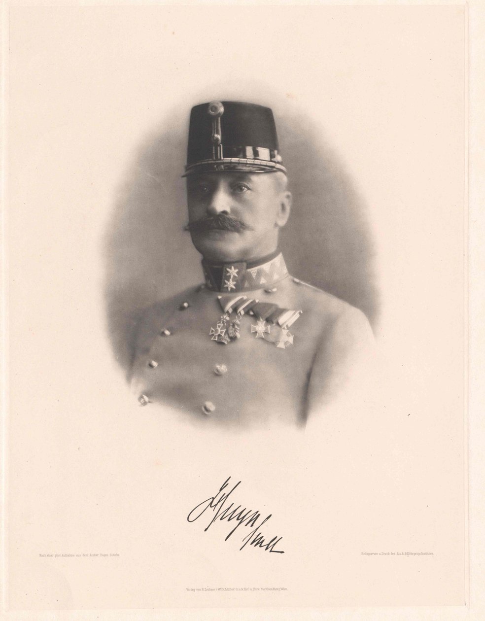 Karl count Huyn (tryck) av Artist Unknown