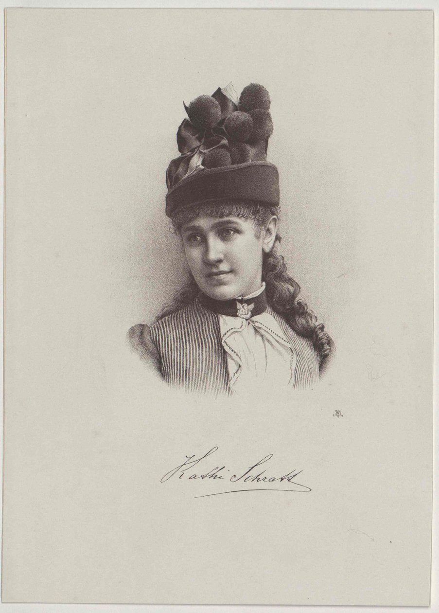 Katharina Schratt (tryck) av Artist Unknown