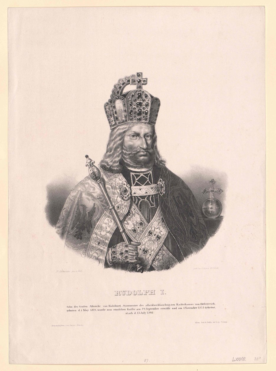 Kung Rudolf I av Habsburg av Artist Unknown