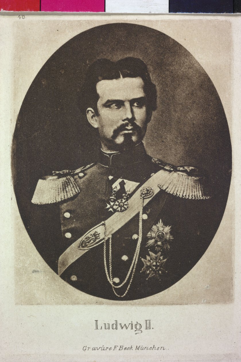 Kung av Bayern Ludvig II av Artist Unknown