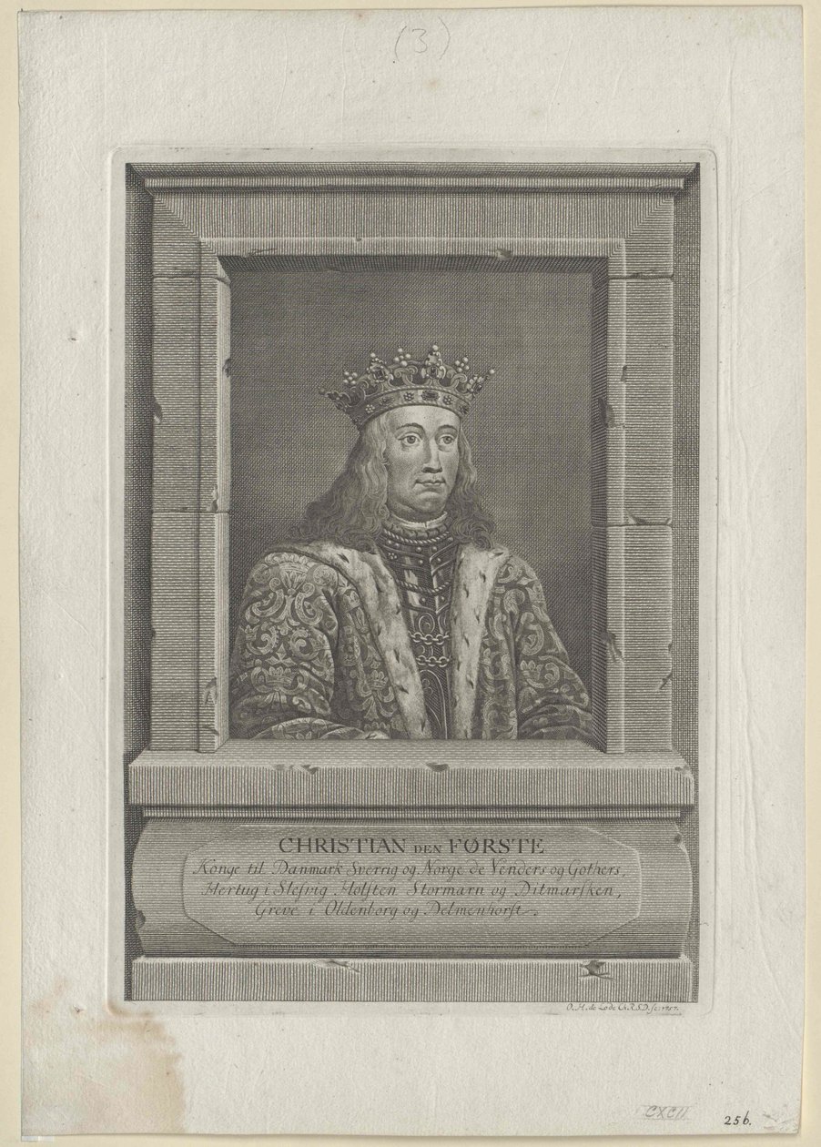 Kung av Danmark Christian I av Artist Unknown