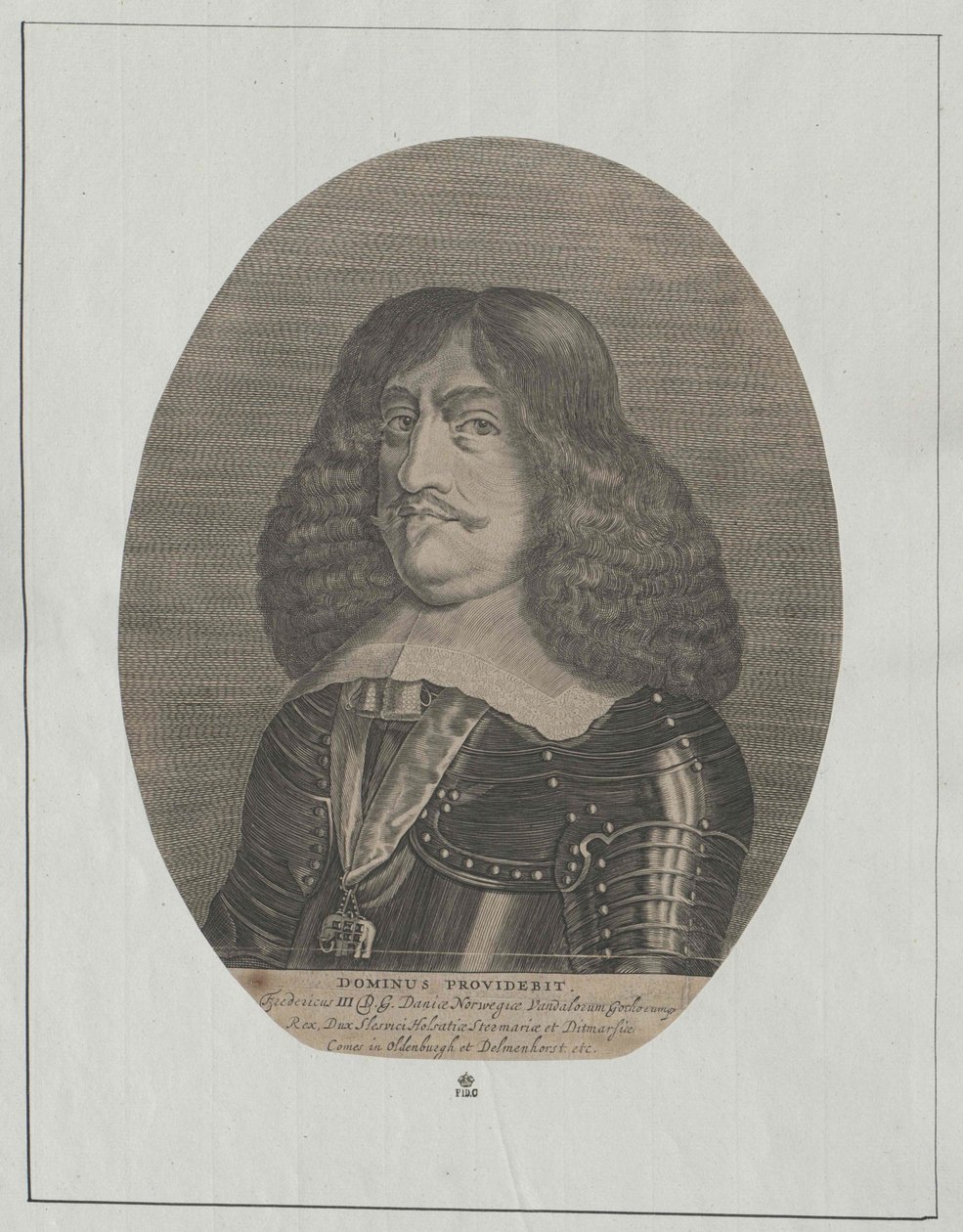 Kung av Danmark Fredrik III av Artist Unknown