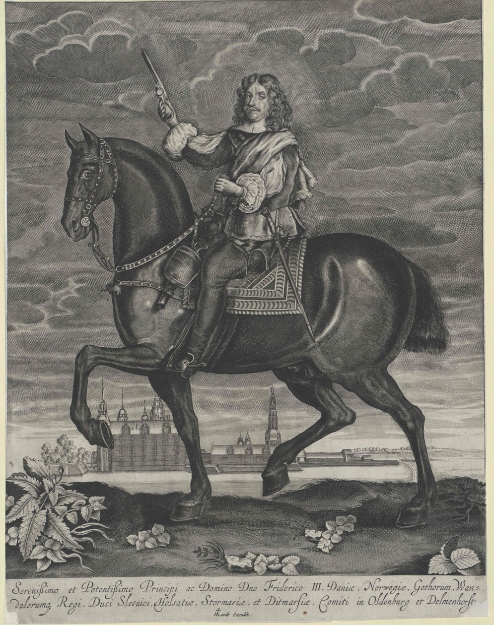 Kung av Danmark Fredrik III av Artist Unknown