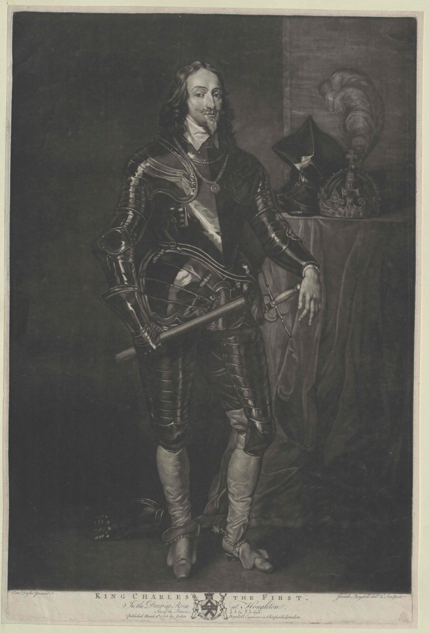 Kung av England Karl I av Artist Unknown