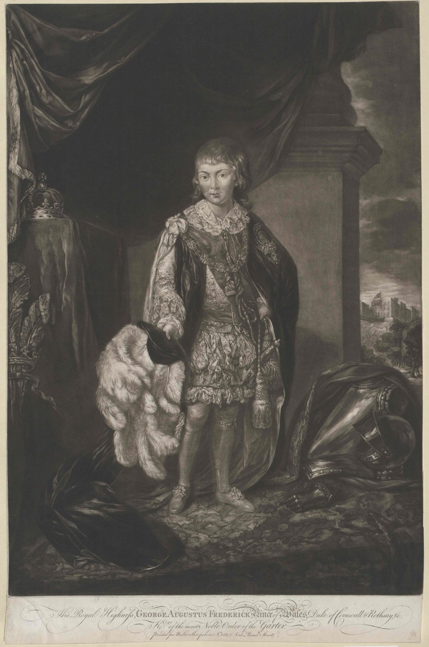 Kung av England George IV av Artist Unknown