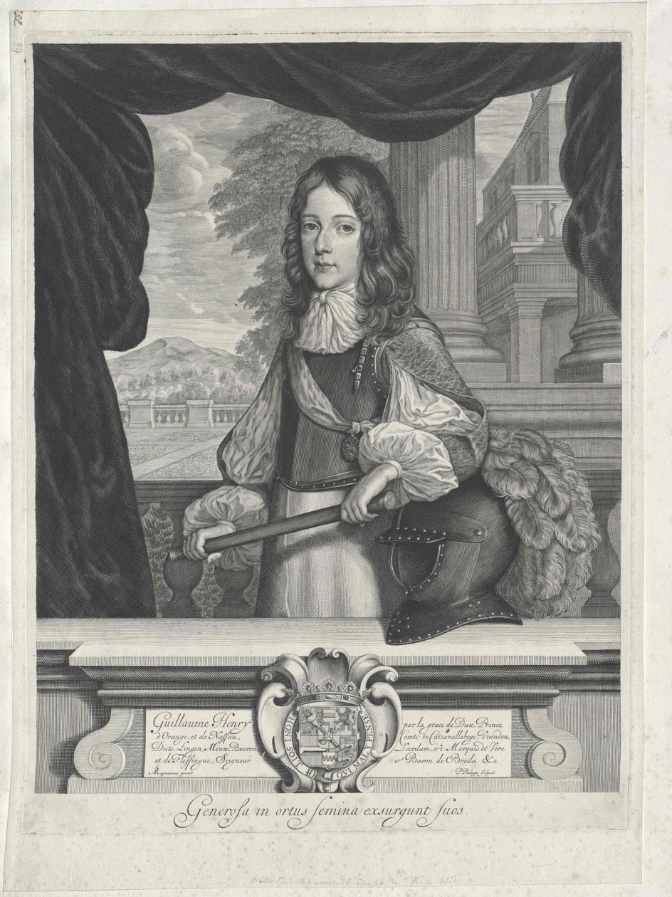 Kung av England Wilhelm III av Artist Unknown