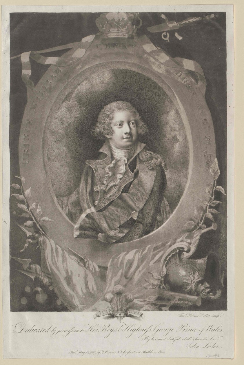 Kung av England Wilhelm IV av Artist Unknown