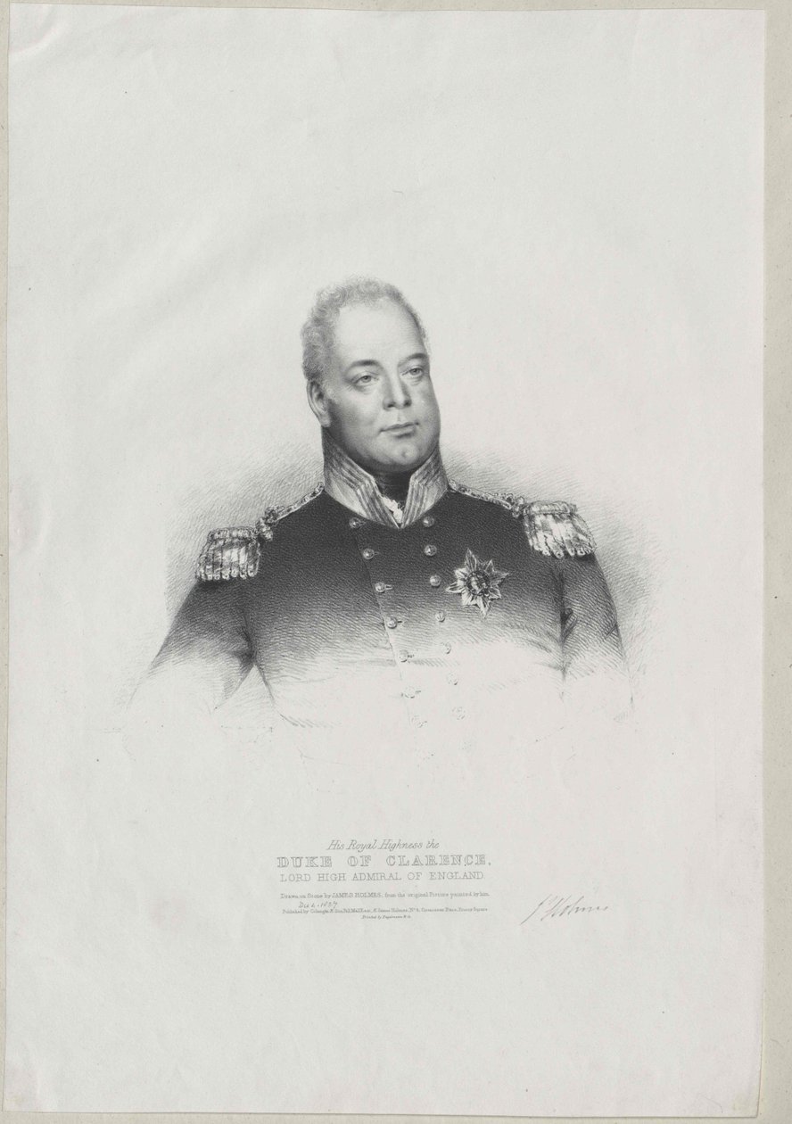 Kung av England William IV av Artist Unknown