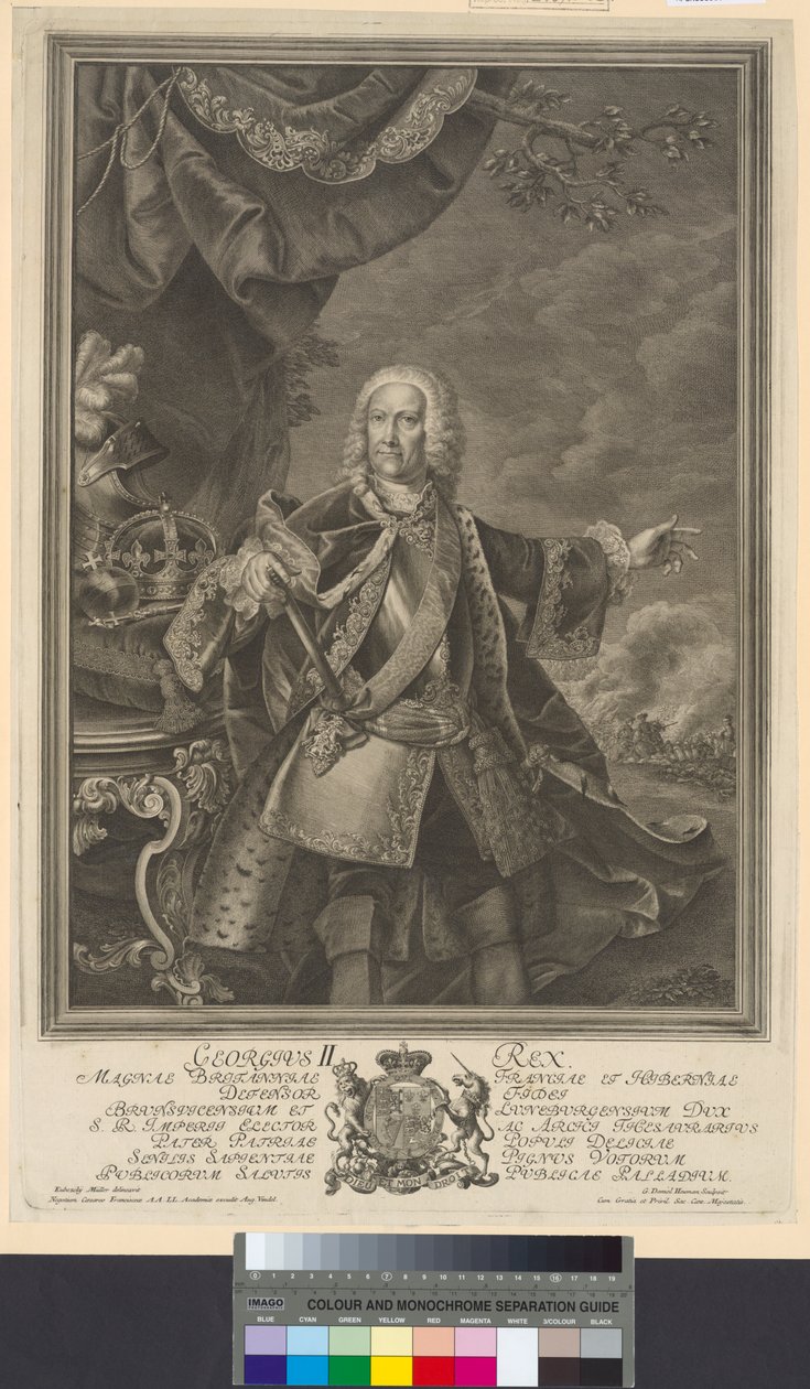 Kung av England kurfurste av Hannover George II av Artist Unknown