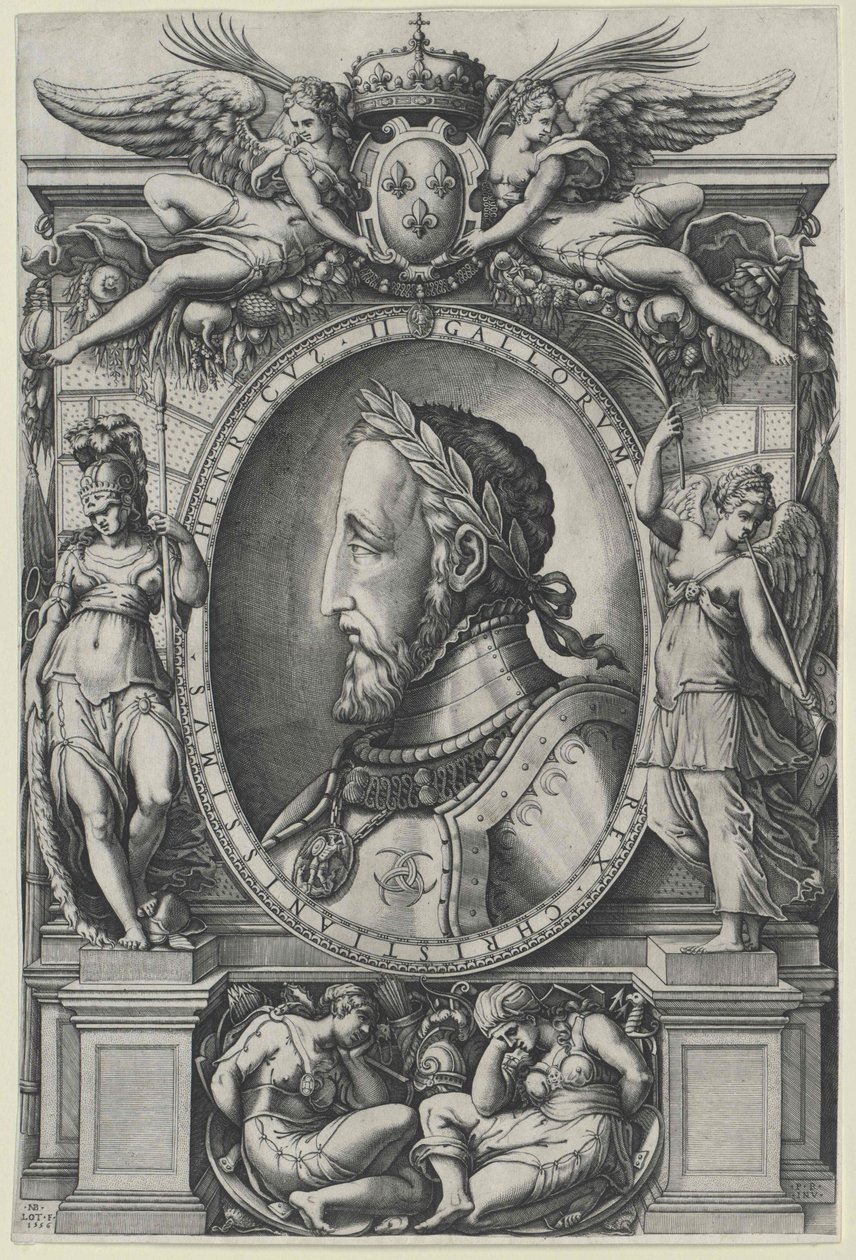 Kung av Frankrike Henrik II av Artist Unknown