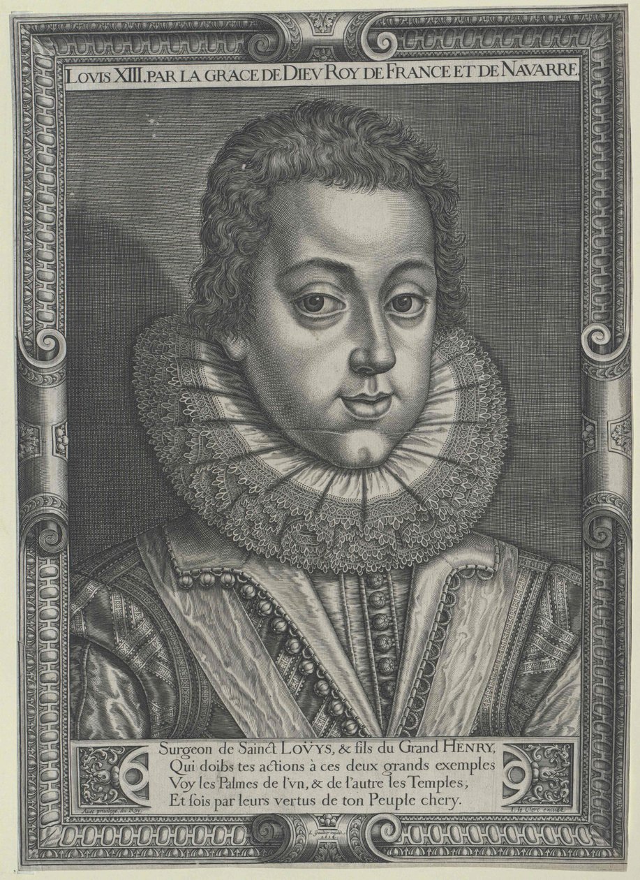 Kung av Frankrike Ludvig XIII av Artist Unknown