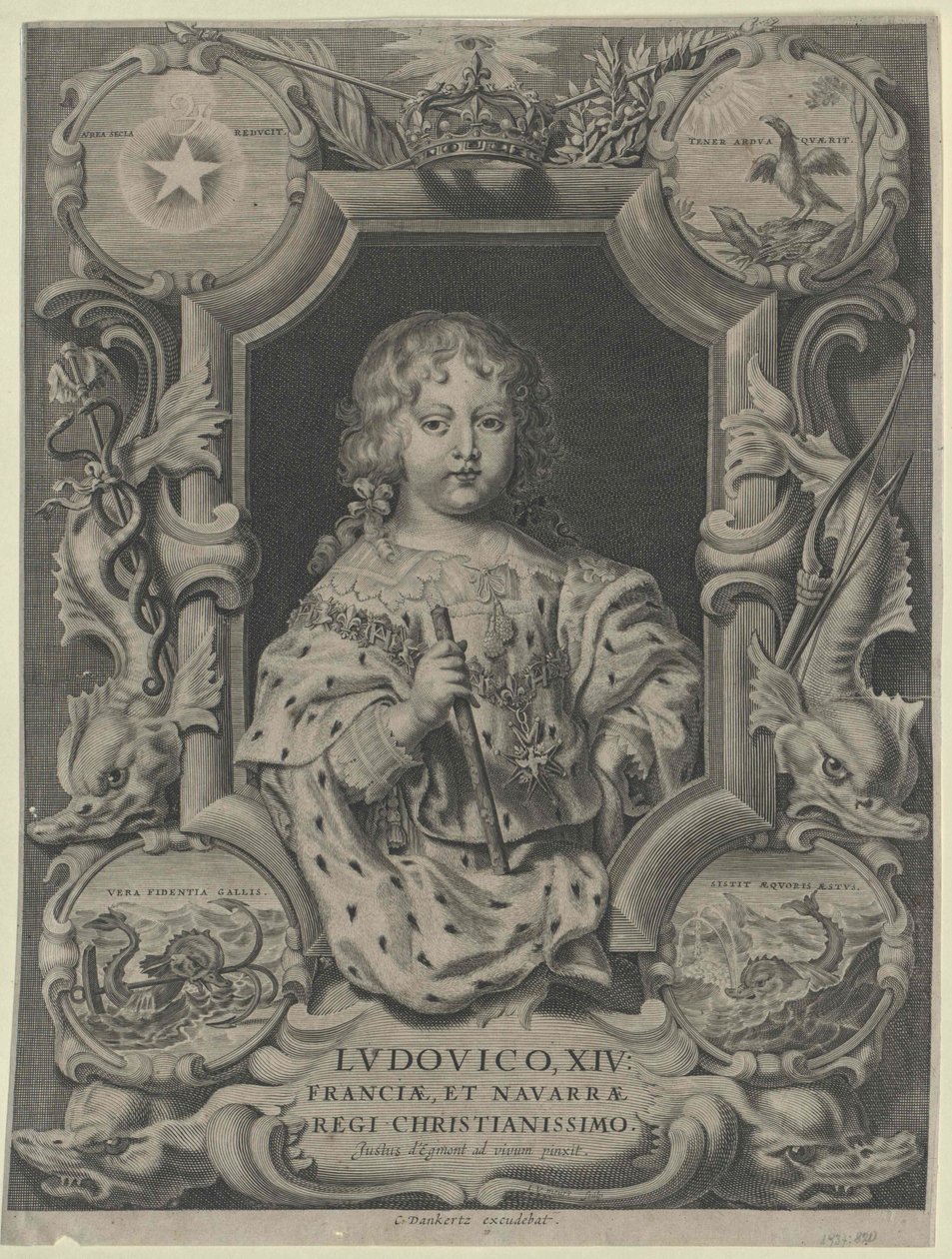 Kung av Frankrike Ludvig XIV av Artist Unknown