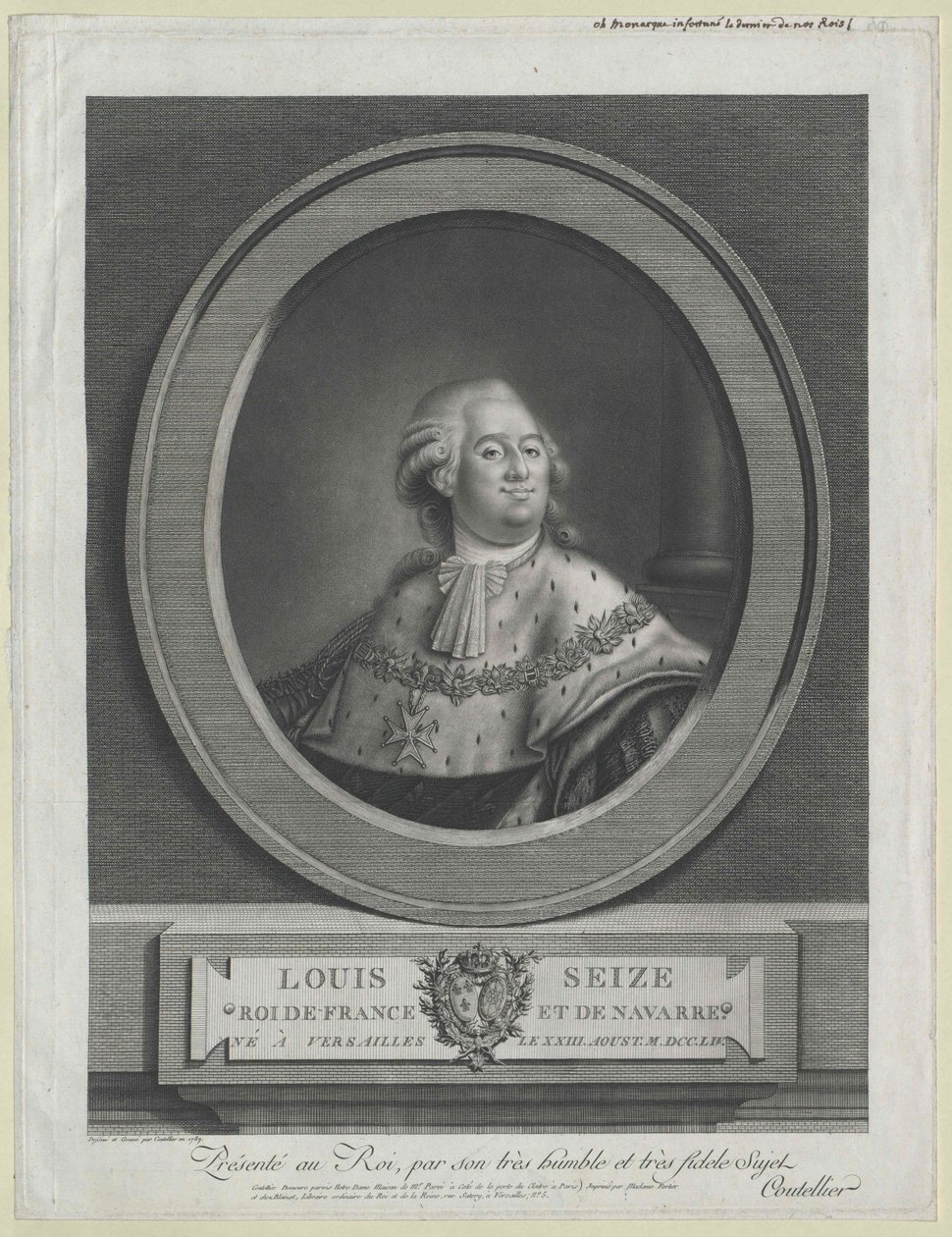 Kung av Frankrike Ludvig XVI av Artist Unknown