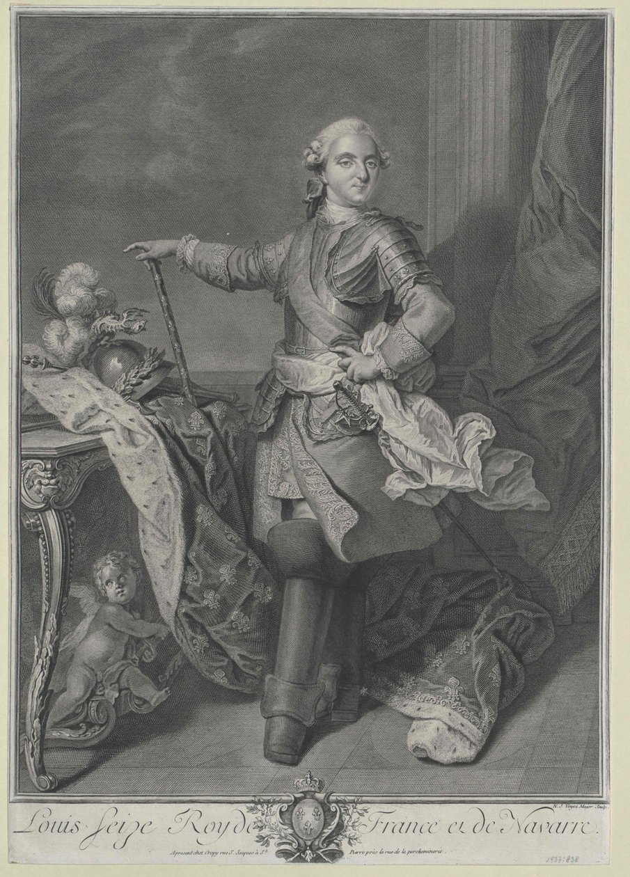Kung av Frankrike Ludvig XVI av Artist Unknown