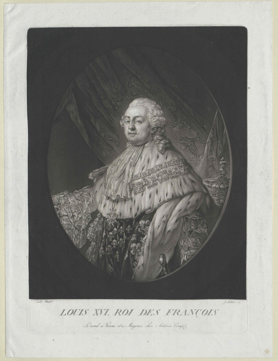 Kung av Frankrike Ludvig XVI av Artist Unknown