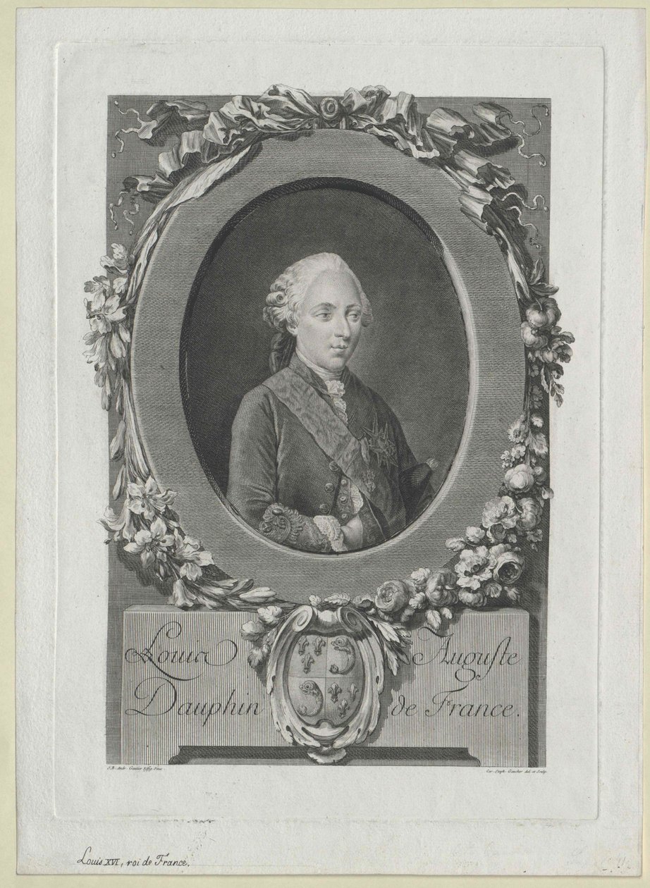 Kung av Frankrike Ludvig XVI av Artist Unknown