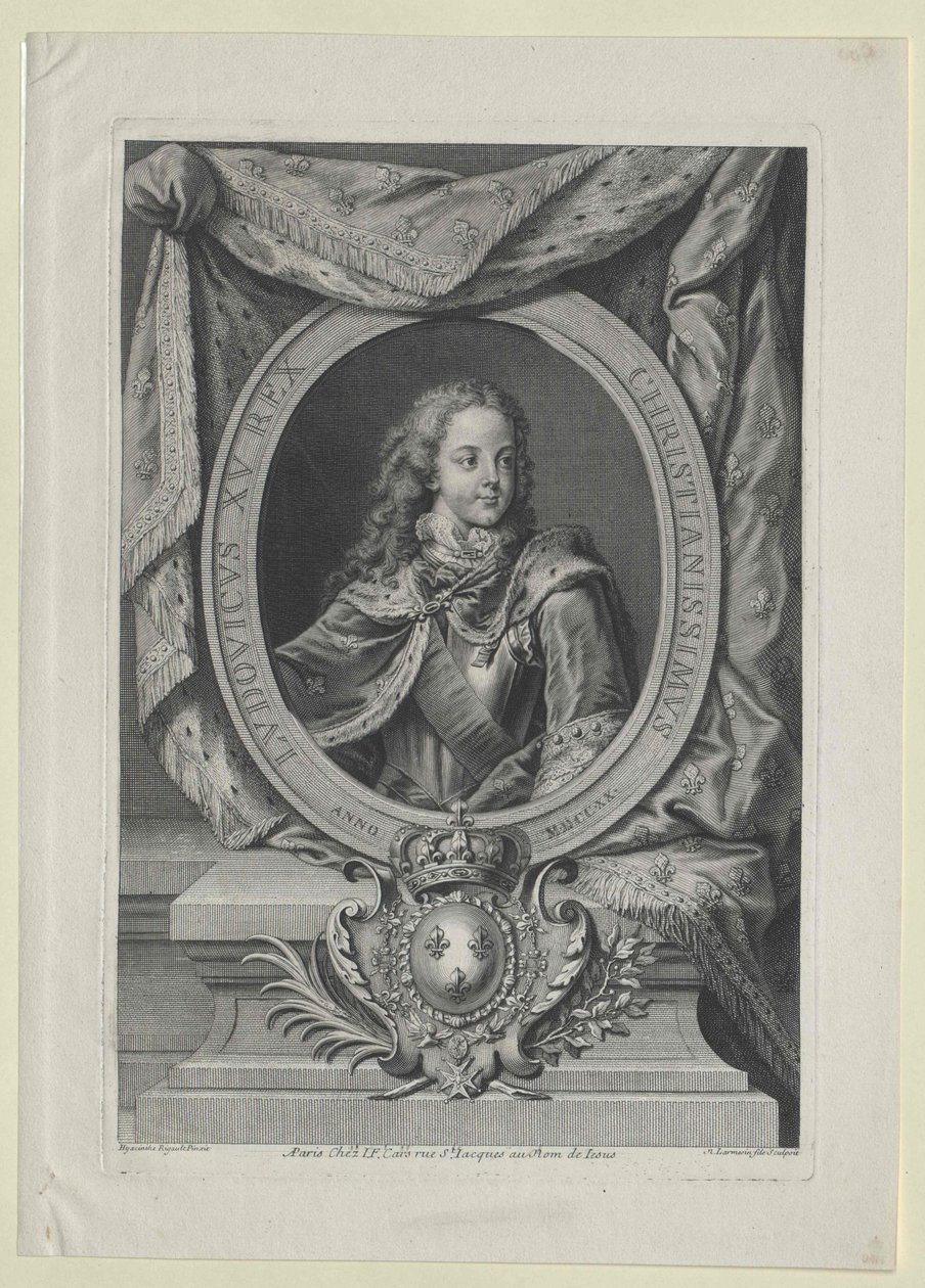 Kung av Frankrike Ludvig XV av Artist Unknown