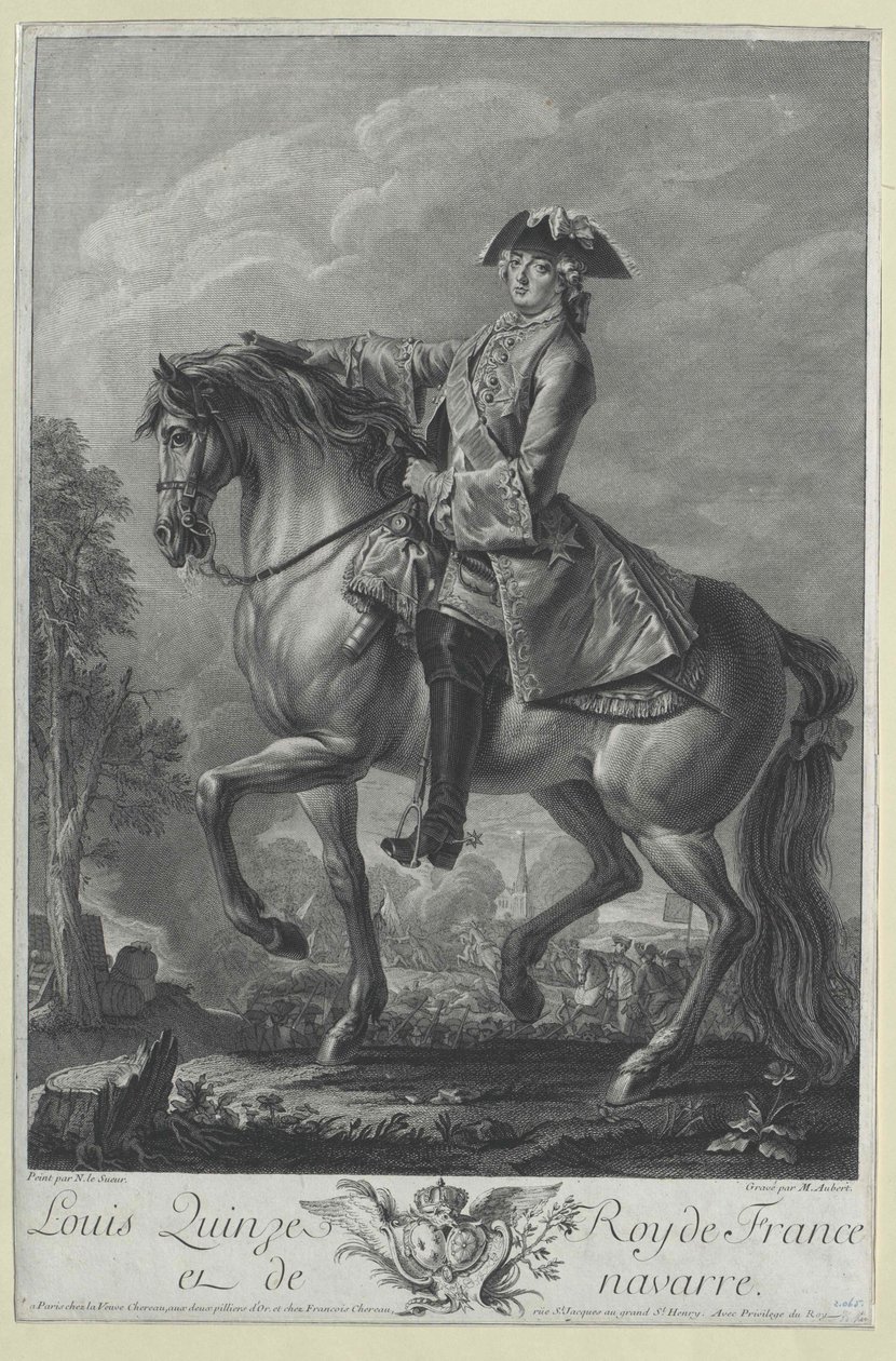 Kung av Frankrike Ludvig XV av Artist Unknown