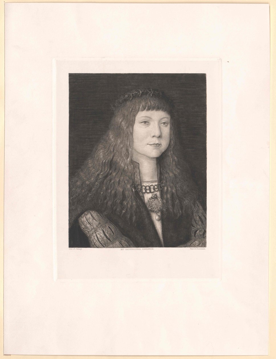 Kung av Ungern Lewis II (tryck) av Artist Unknown