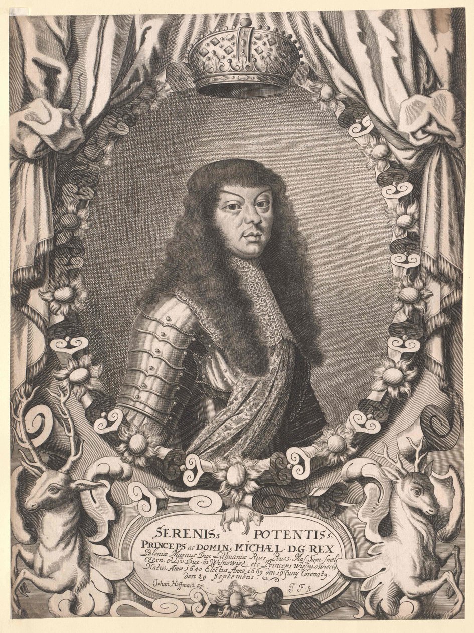 Kung av Polen Michael Thomas Wiesniowiecz av Artist Unknown