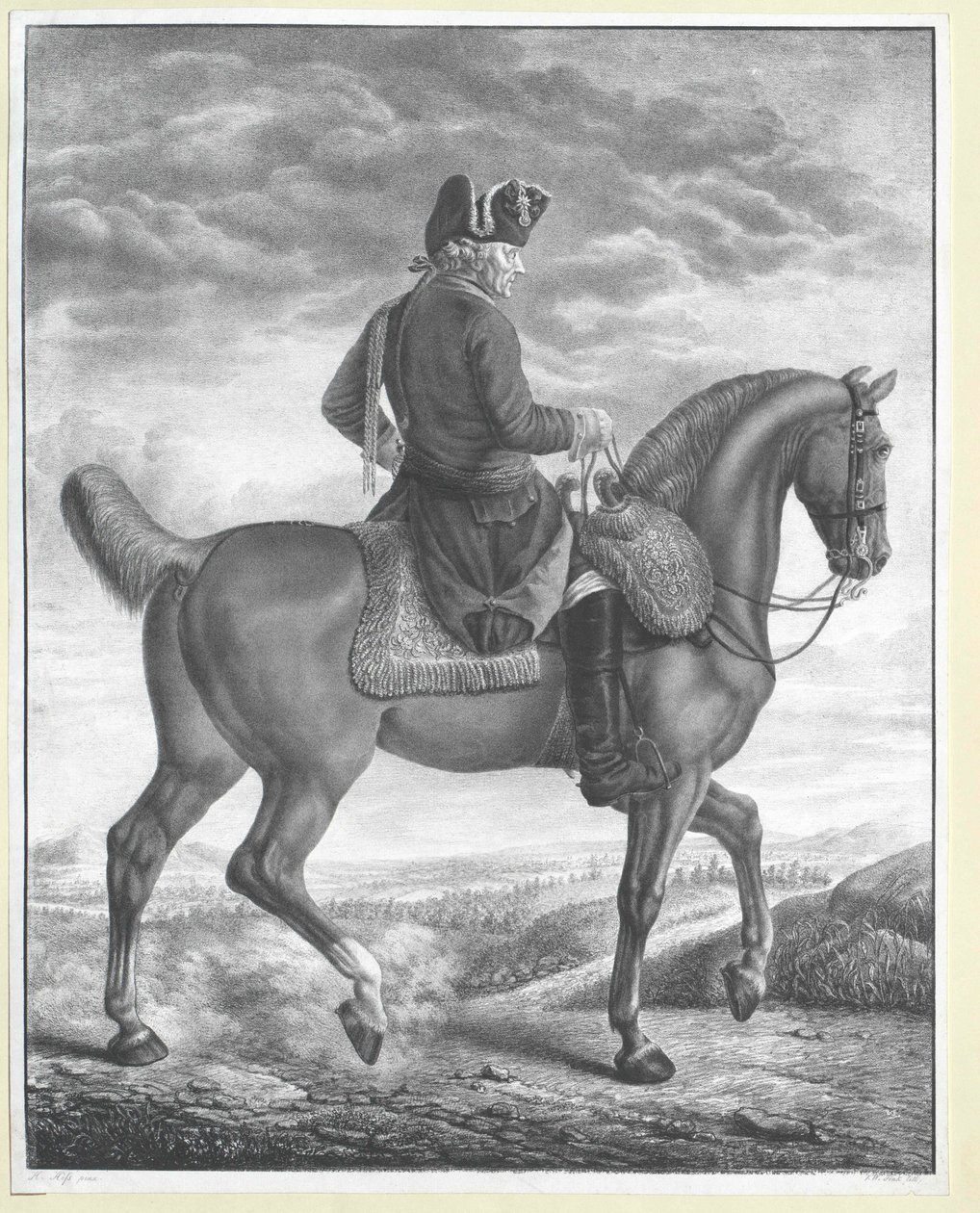 Kung av Preussen Fredrik II av Artist Unknown