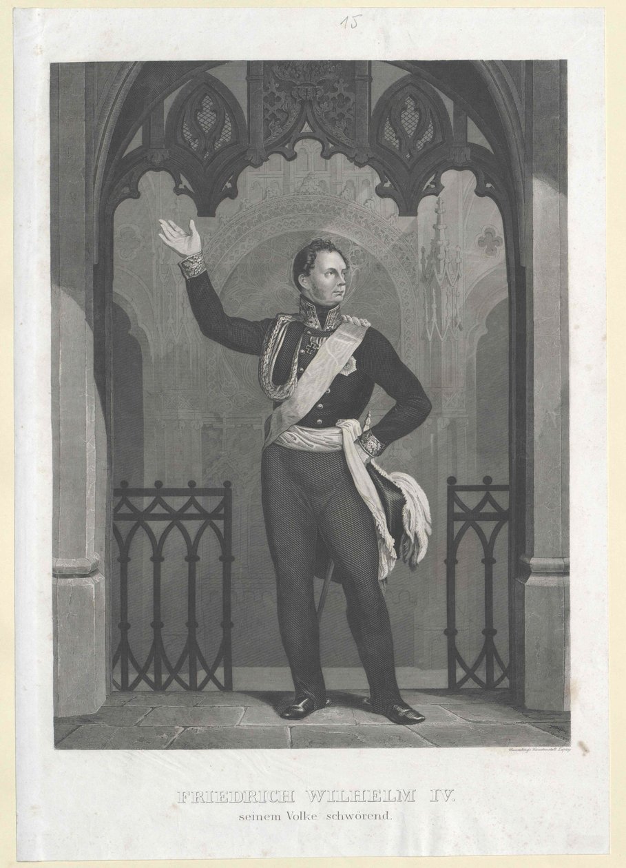 Kung av Preussen Fredrik Wilhelm IV av Artist Unknown