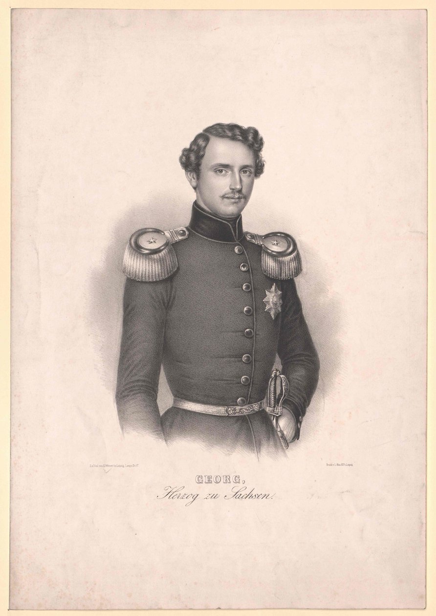 Kung av Sachsen George av Artist Unknown