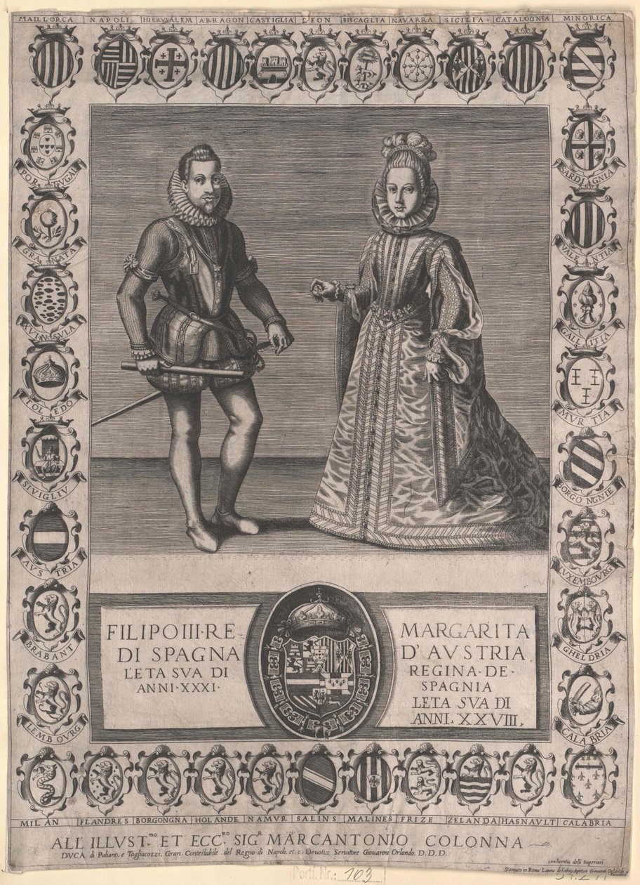 Kung av Spanien Filip III av Artist Unknown