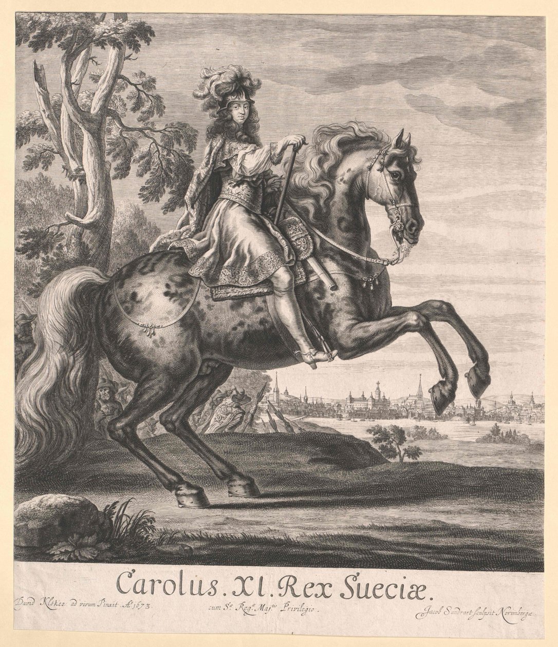 Kung av Sverige Karl XI av Artist Unknown