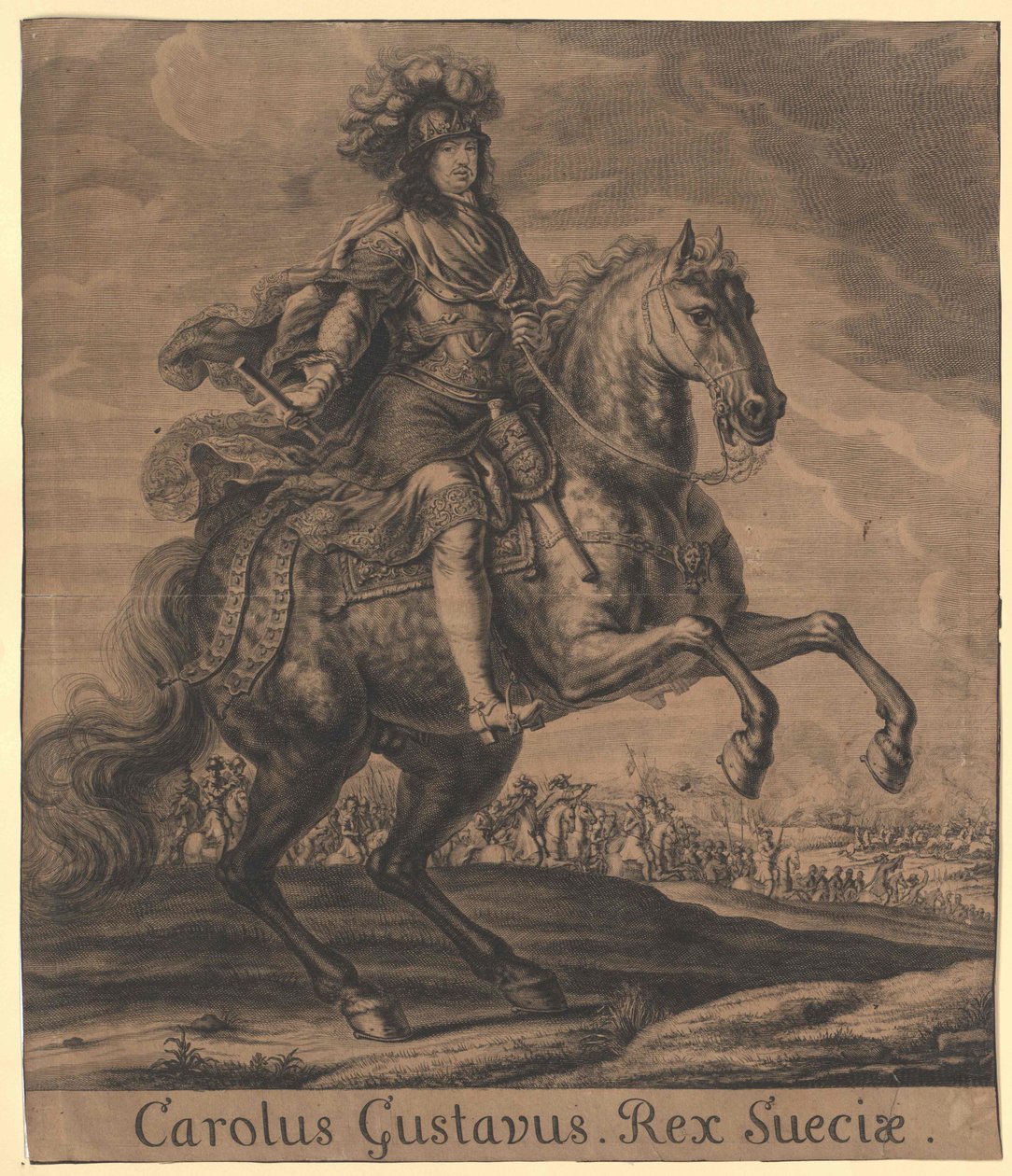 Kung av Sverige Karl X Gustav av Artist Unknown