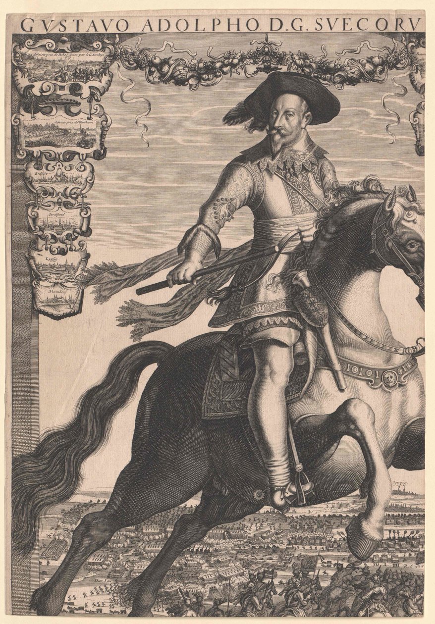 Kung av Sverige Gustav II Adolf av Sverige av Artist Unknown