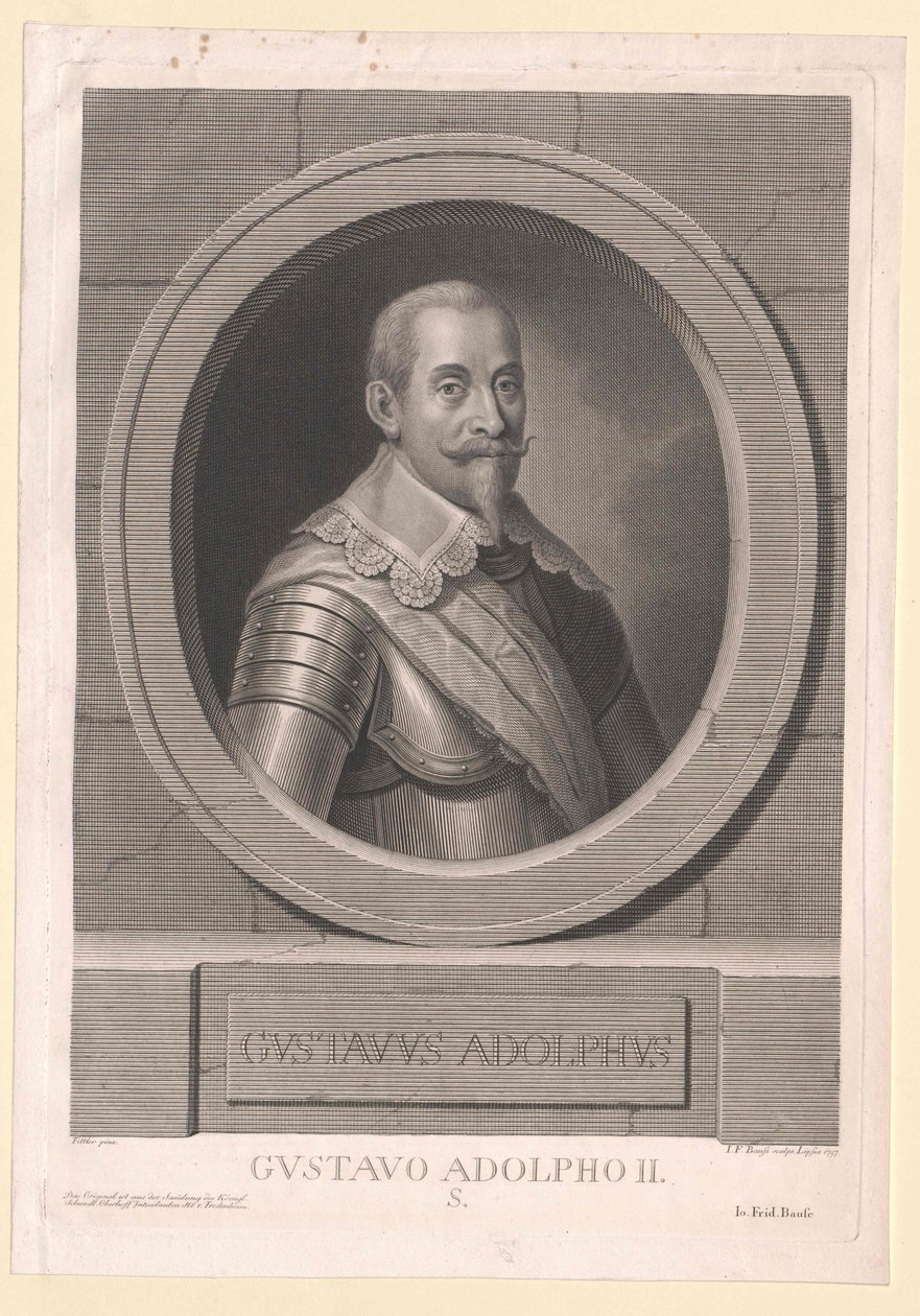 Kung av Sverige Gustav II Adolf av Sverige av Artist Unknown
