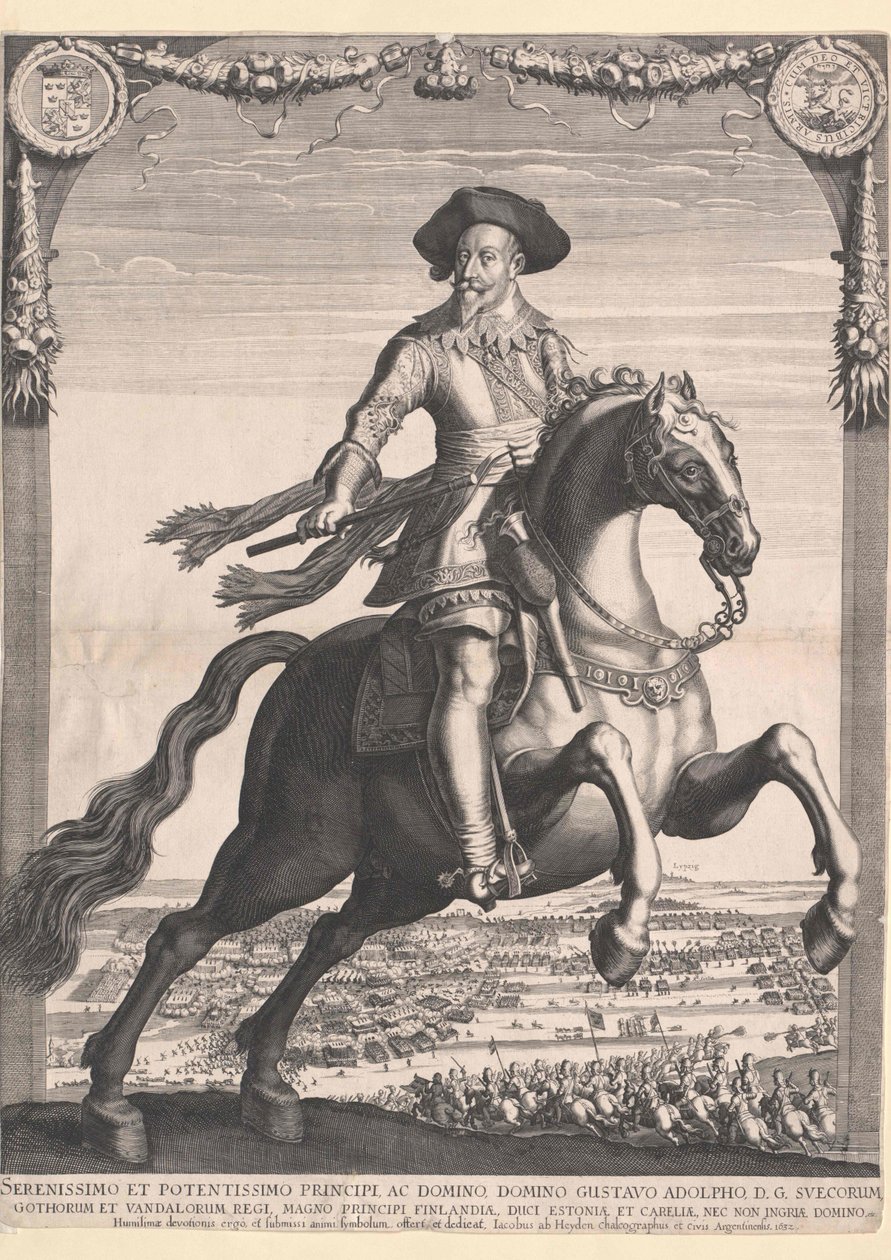 Kung av Sverige Gustav II Adolf av Sverige av Artist Unknown