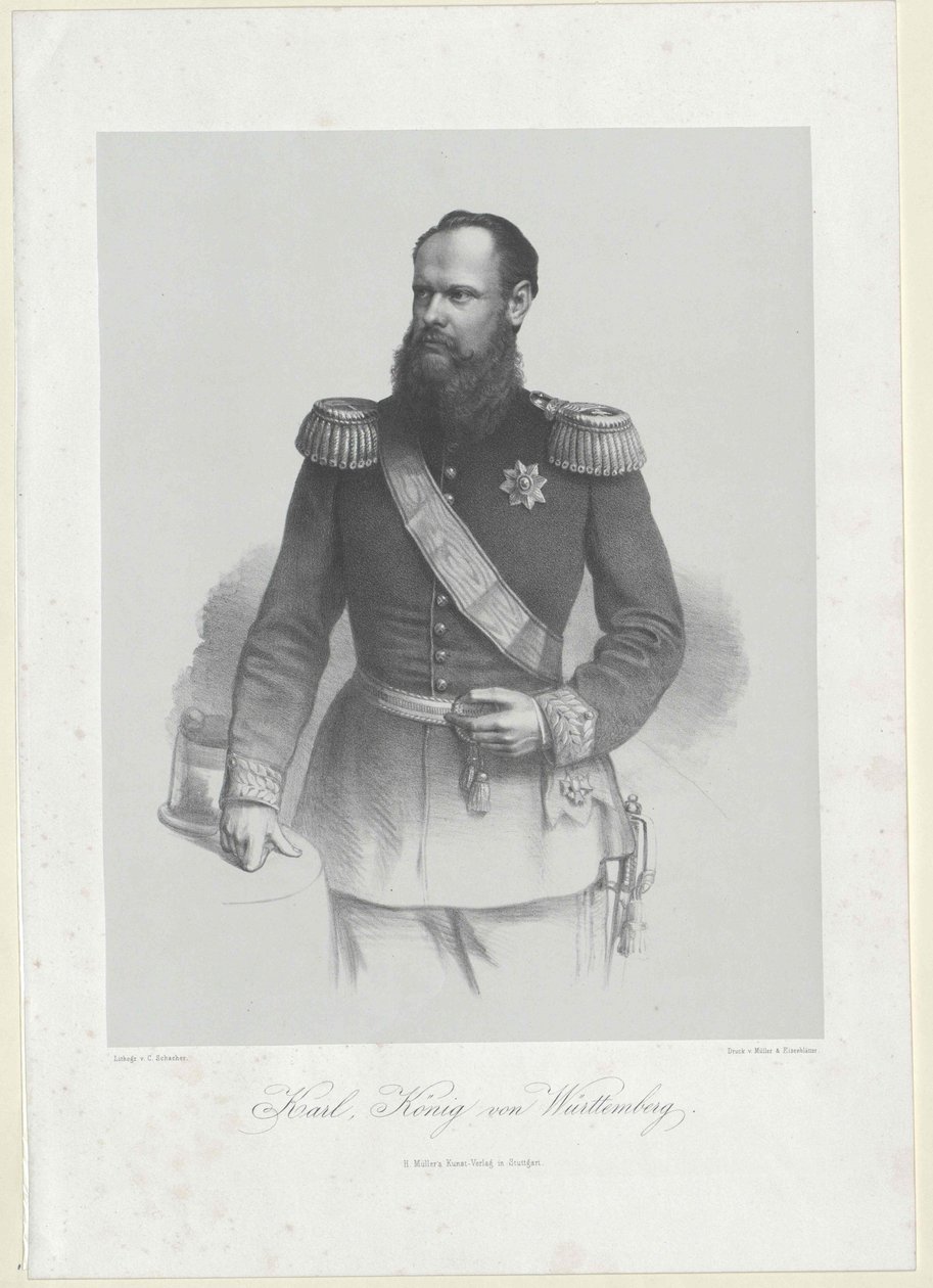 Kung av Württemberg Karl I av Artist Unknown